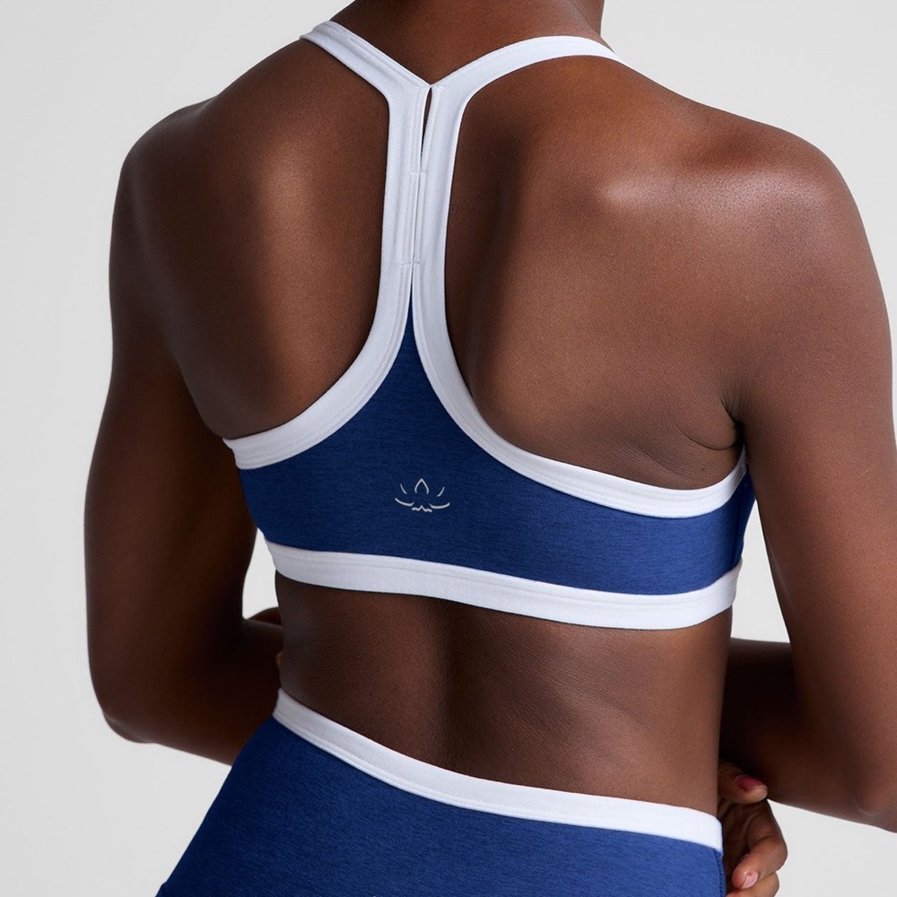 Beyond‎ Yoga Spacedye Outlines Sporta Bra Royal Blue Size XL